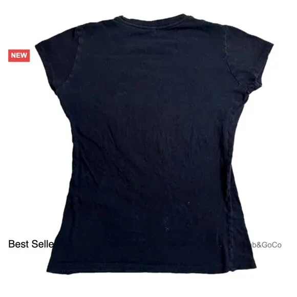 Y2K Graphic Baby Tee Punk Grunge Emo Vintage Short Sleeve Top - Picture 4 of 4